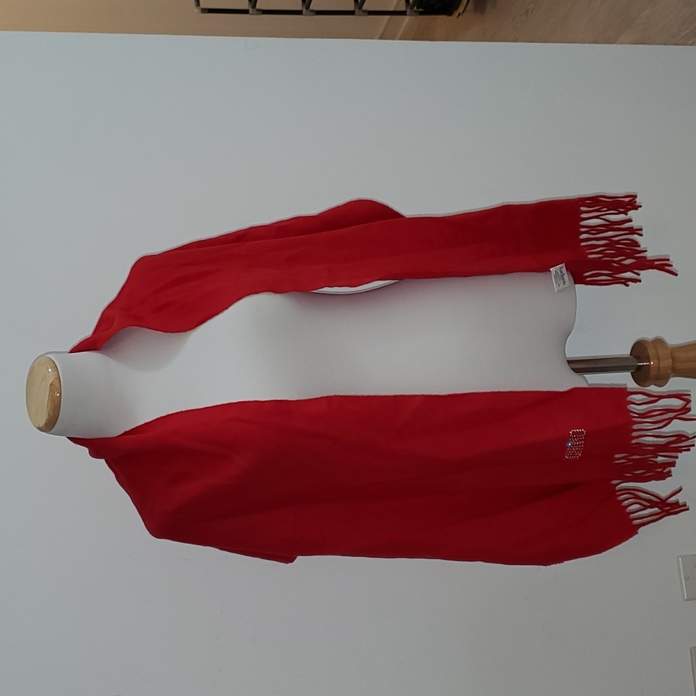 ✅ $10 ADD-ON ✅ Red Soft Wool Scarf Made in Italy designer style ✅ $10 ADD-ON ✅